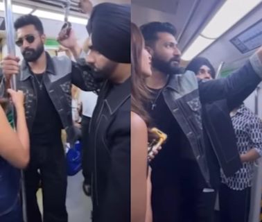 Bad Newz movie: Vicky Kaushal, Triptii Dimri, Ammy Virk take Delhi metro, watch video