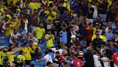 Darwin Nunez: Liverpool star appears to be involved in Copa America brawl as Uruguay players clash with Colombia fans