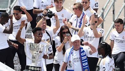 La fiesta del Real Madrid: el pedido de los niños por Kylian Mbappé y el baile de Ancelotti con los jugadores que hizo delirar a los hinchas