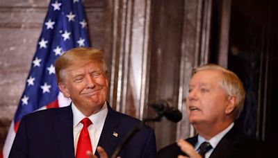 Lindsey Graham Crediting Trump for Ukraine Aid Passing Raises Eyebrows