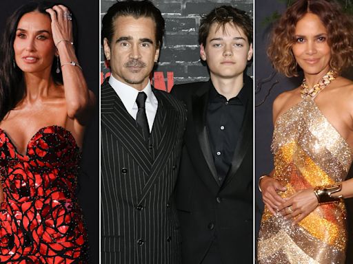 En fotos: mientras Demi Moore y Colin Farrell se pasearon con sus hijos, Halle Berry se lució con un impactante vestido en la alfombra roja