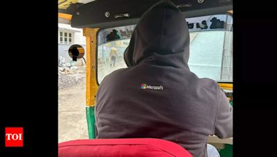 Viral pic: Microsoft techie drives auto on weekends in Bengaluru to beat loneliness | Bengaluru News - Times of India