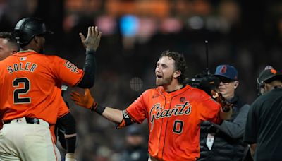 Brett Wisely hits 2-run homer in 9th to send Giants past Dodgers, 5-3
