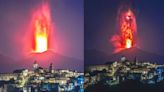 ¡Impresionante! Captaron poderosa erupción del Volcán Etna