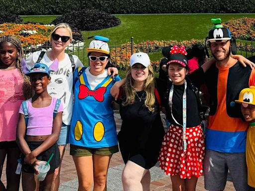 Charlize Theron Kicks Off 'Spooky Season' with Her 2 Daughters on a Trip to Disneyland