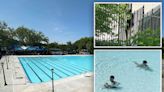 NYC swimmers seen cooling off inside public pool weeks before they are open for summer
