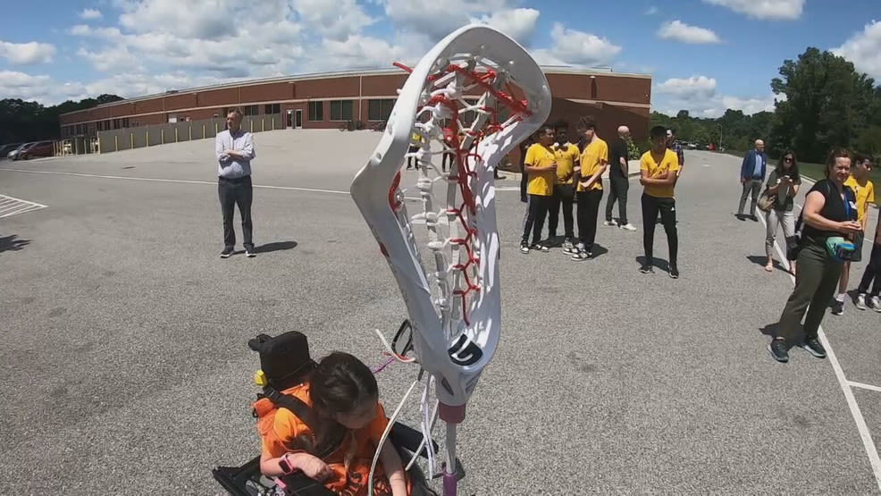 Prince George's Co. students create adaptive lacrosse gear for girl with cerebral palsy