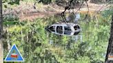 Do not drive through moving water, you could be ticketed or worse