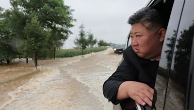 North Korea’s Kim ‘inspects’ flood response as thousands evacuated from China border region after heavy rains