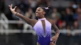 Simone Biles ends the first day of competition at the US Gymnastics Championships with the lead