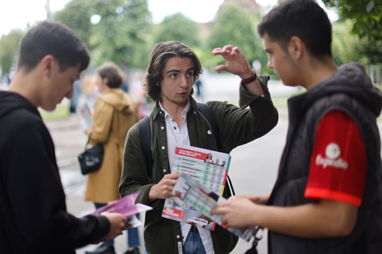 Candidates in pivotal French legislative elections make final push in torrid campaign ahead of vote