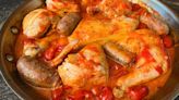 This stewed chicken dish can be enjoyed on a hot day