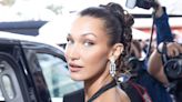 Bella Hadid’s Tight Corset Dress Features a Full Lace-Up Back