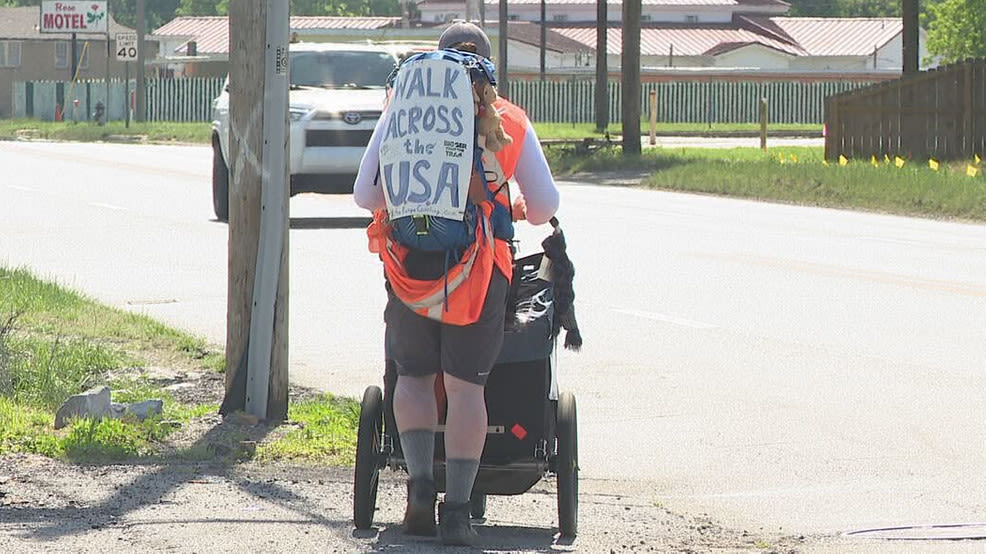 California man on cross-country walk for community good reaches Arkansas