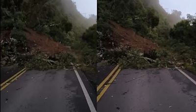 Rodovia em SC é totalmente bloqueada após deslizamento de terra; vídeo | TNOnline