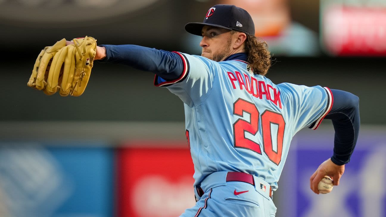 Twins P Paddack off IL, will start vs. White Sox