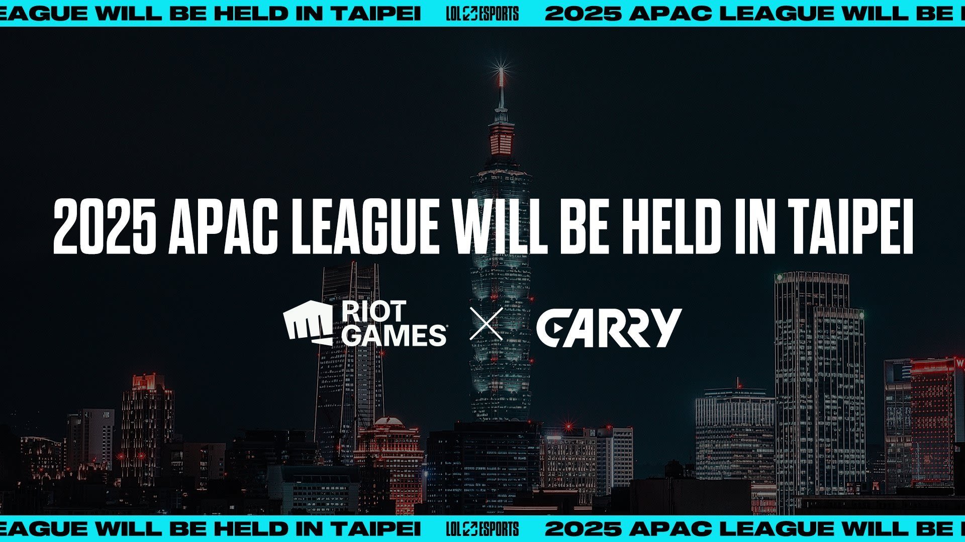 League of Legends 2025 APAC League to be held in Taipei - Esports Insider