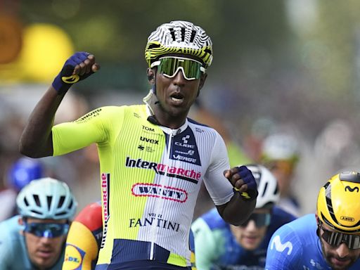 Eritrea's Biniam Girmay becomes the first Black rider to win a Tour de France stage