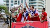 Florida Panthers celebrate Stanley Cup with parade, ceremony in rainy Fort Lauderdale