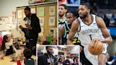 Brooklyn Nets star Mikal Bridges teaches NYC public school students for a day, fulfilling lifelong dream