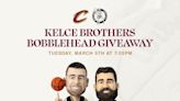 Cleveland Cavs honor Jason, Travis Kelce with limited edition bobblehead