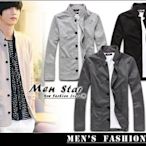 【Men Star】免運費 韓版立領中山外套 黑色西裝 灰色西裝 男 女 媲美 h&m forever21 g2000