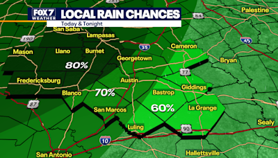 Austin weather: Rainy and cooler week ahead