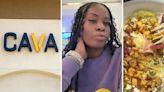 ‘Thought I was bout to have a boujee first time CAVA experience’: Woman tries Cava for the first time, finds something unexpected in her bowl