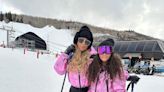 Mariah Carey and Daughter Monroe Twin in Electric Pink Puffer Coats on Ski Trip: Pics