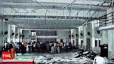 False ceiling collapse at SMC hall injures 10 | Surat News - Times of India