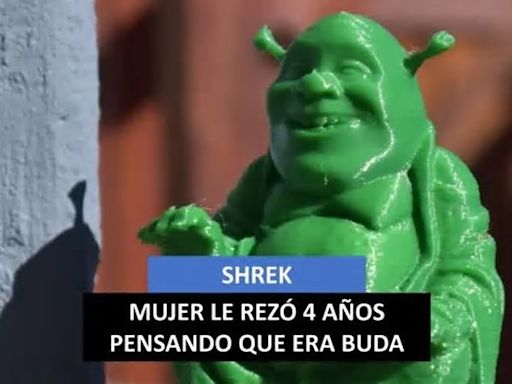 Filipina rezó a figura de Shrek por 4 años pensando que en realidad era un Buda