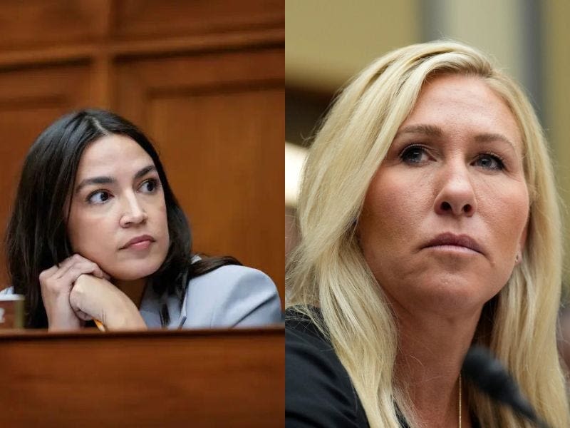 House committee hearing disrupted as Marjorie Taylor Greene and AOC clash over 'fake eyelashes' jibe