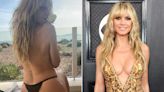 Heidi Klum Embraces the Sunshine Wearing Nothing but Cheeky Bikini Bottoms in Topless Photo