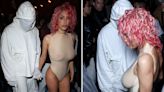 Bianca Censori Bounces Around in See-Through Outfit at Paris Fashion Week