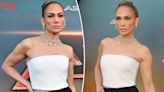 Jennifer Lopez shines in red carpet crop top — and her wedding ring — at ‘Atlas’ premiere sans Ben Affleck
