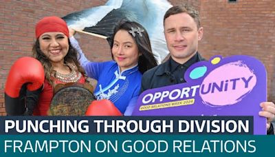 Carl Frampton promotes fight against racism and sectarianism with Good Relations Week