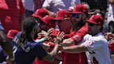 Angels and Mariners players throw punches in benches-clearing brawl