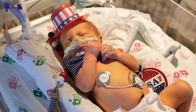 NICU babies at St. Vincent Children's Hospital celebrate the 4th of July in style | PHOTOS