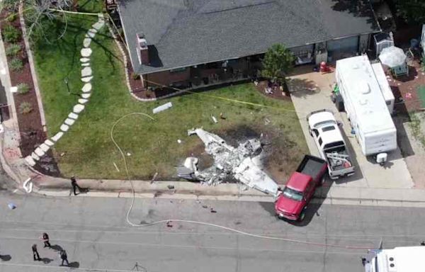 Plane crashes in front yard of Arvada home, neighbors pull victims out of wreckage