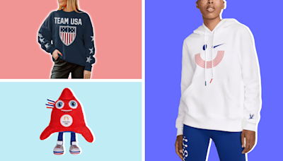 Show your team spirit with free shipping on Paris Olympics merch