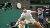 Wimbledon PIX: Alcaraz stretched; Sinner scintillates