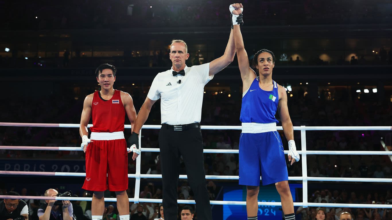 Imane Khelif, at center of gender firestorm, advances to gold medal boxing match