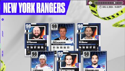 New York Rangers Theme Team Cards added to NHL 24