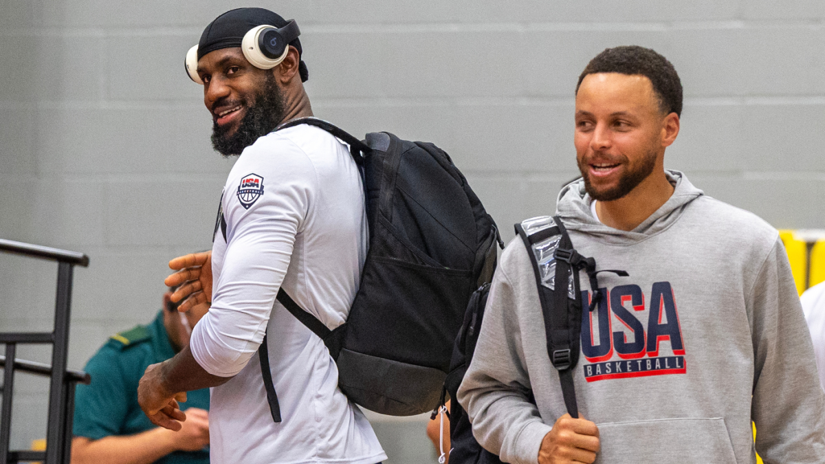 Watch Steph Curry tell LeBron James he'll be flag bearer for Team USA at Paris Olympics: 'You got that honor'