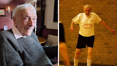 Darlington born sportsman teases football comeback as he celebrates 100th birthday