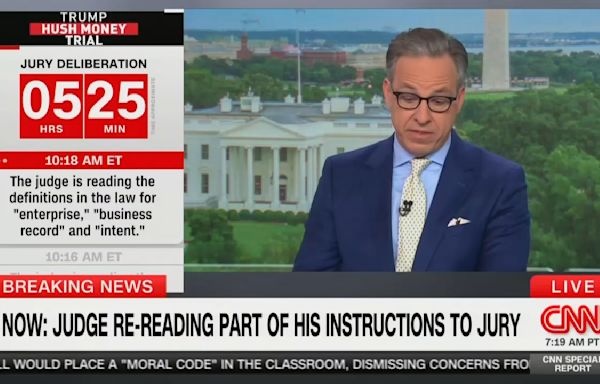 CNN’s Jake Tapper Gets Tripped Up Over Dense Legalese From Trump Trial: ‘Man, Lawyers Do Not Speak English’
