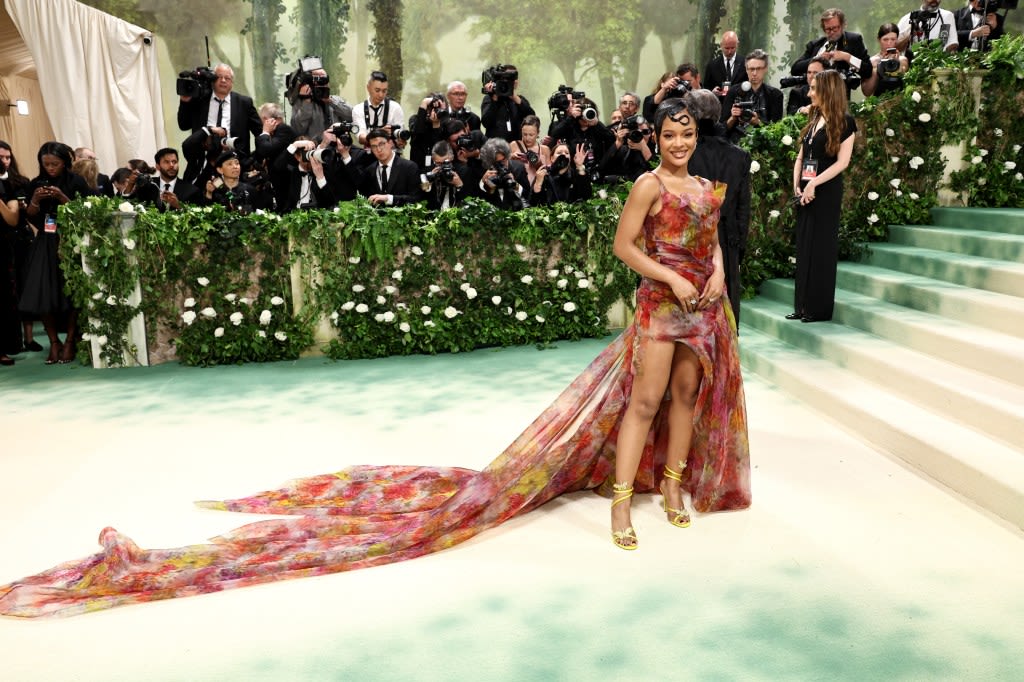 Maleah Joi Moon Wears Rene Caovilla for Met Gala 2024 Red Carpet