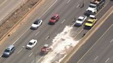 Lanes reopen after crash, fuel leak on I-85 in north Charlotte