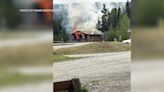 Flames engulf Quartz Lake public use cabin