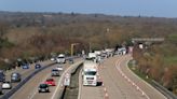 Two-mile tailbacks on the M20 in Kent after police called to a man covered in blood walking on the road